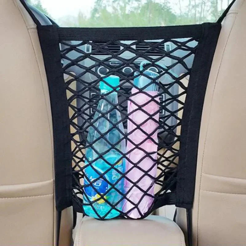 Veloro Backseat Storage Net - Car Organizer & Pet Barrier